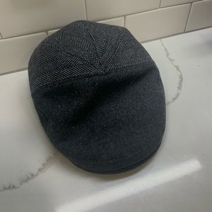 Black and Grey Wool “Newsboy” hat